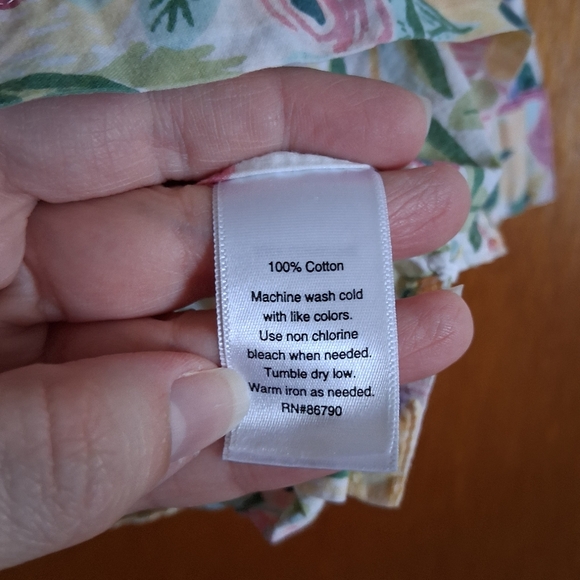 Rifle Paper Co X The Company Store Floral Pajama Top Size Large - Picture 6 of 7